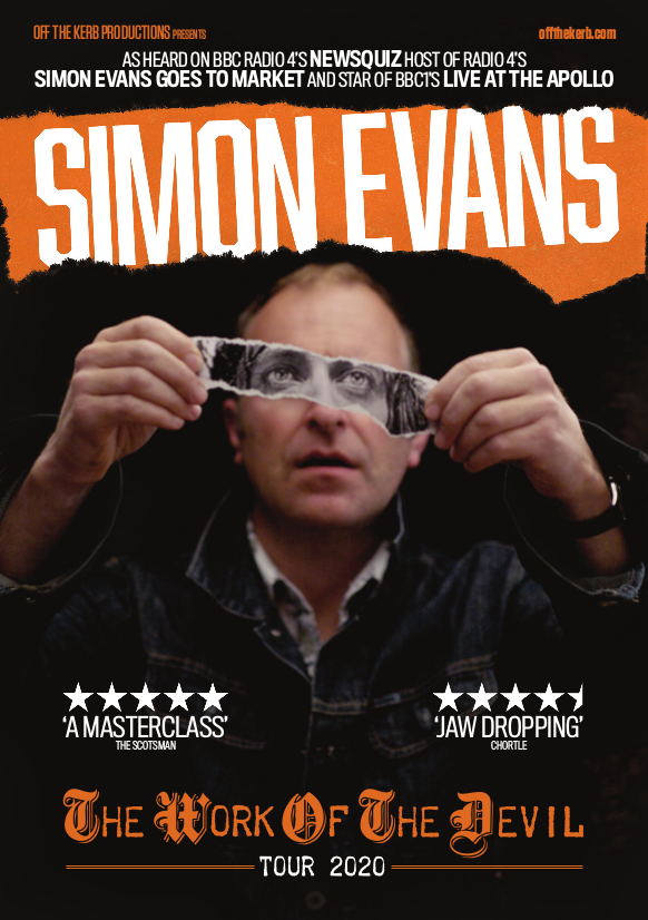 Simon Evans Work Of The Devil Tour poster